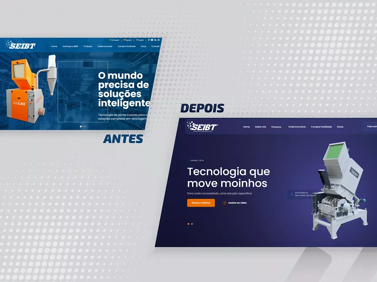 Foto da dica Novo site da SEIBT Máquinas: mais moderno, funcional e otimizado para o setor de reciclagem de plásticos